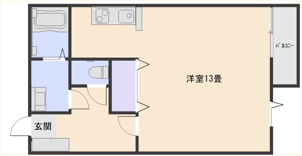 アメニティの間取り