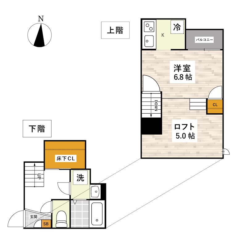 ADC田迎南SUNの間取り