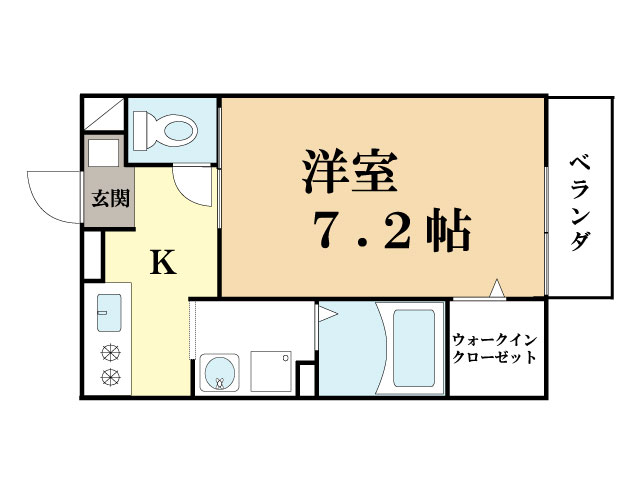 相楽郡精華町大字祝園のアパートの間取り