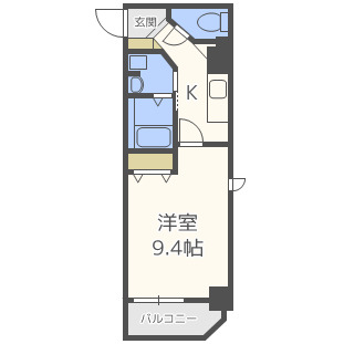 メゾン夕陽ヶ丘の間取り