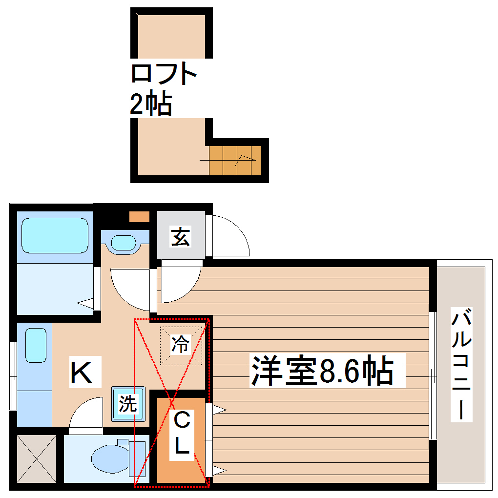 ロイヤルパーク萩ヶ丘の間取り