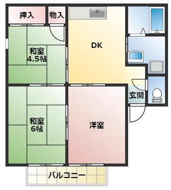 プリシェールOKAの間取り