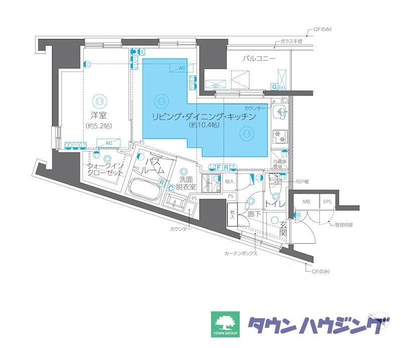 ZOOM方南町の間取り