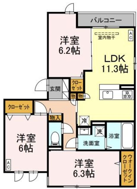 D’Bless湘南辻堂の間取り