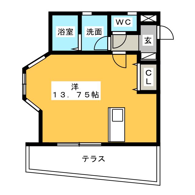 クリスタル小牧の間取り