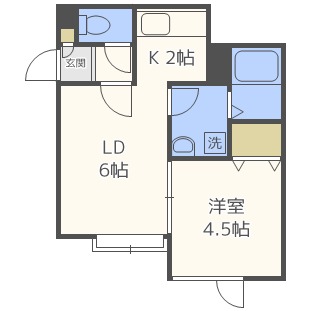 ラパス清田の間取り