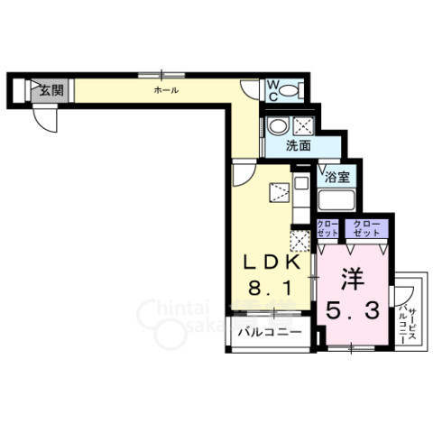 エスポアール上山手の間取り