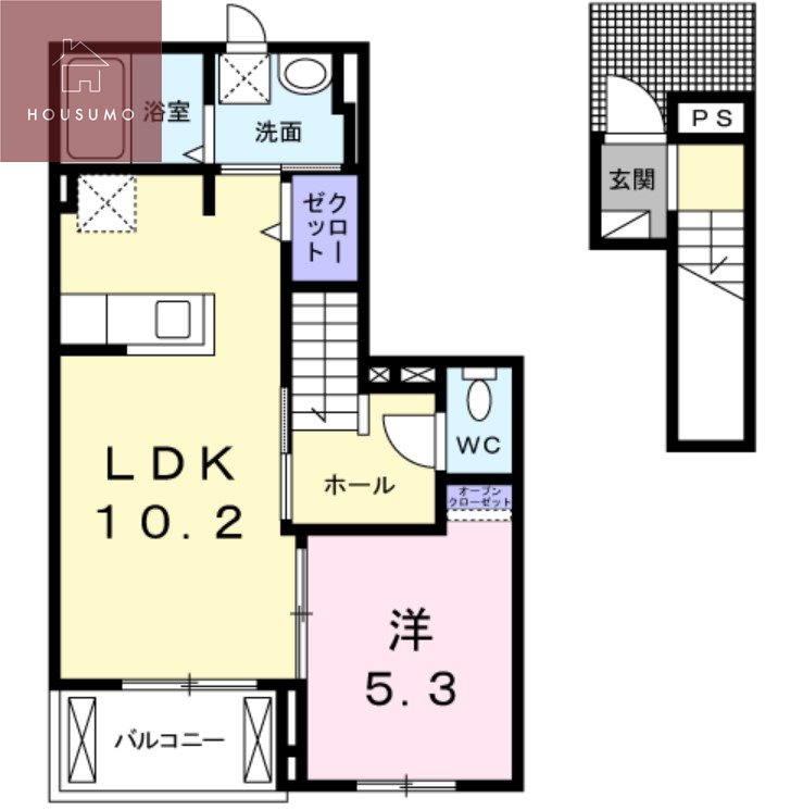 フィオーレ八尾の間取り