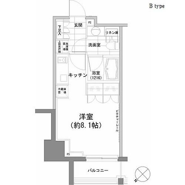 渋谷区渋谷のマンションの間取り