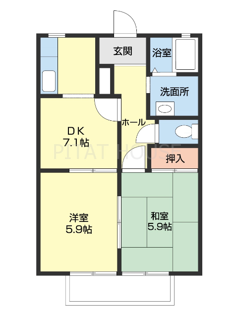 ハイツ萩の間取り