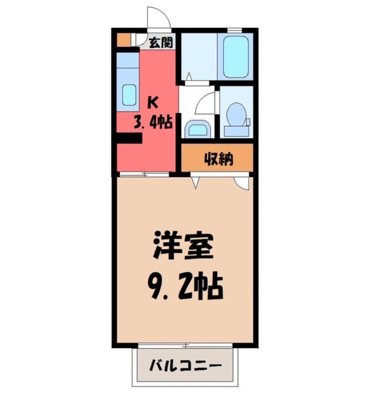 細谷ハイツの間取り