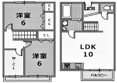 明石市松が丘のマンションの間取り