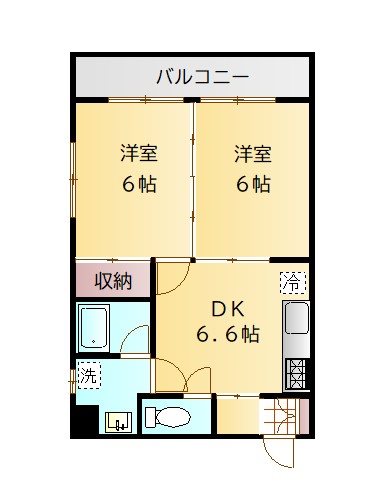 第４セシール水前寺の間取り