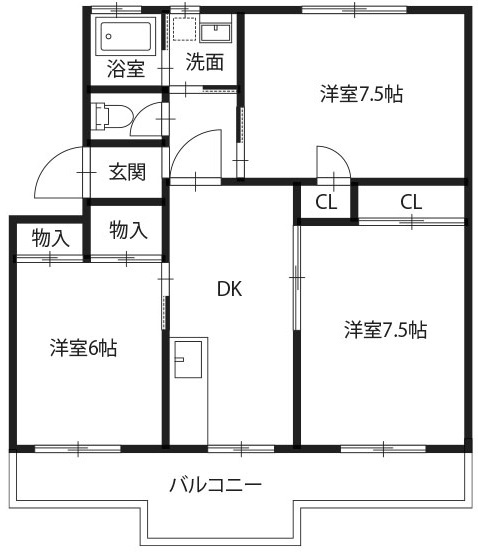 メナーハイツ藍の間取り