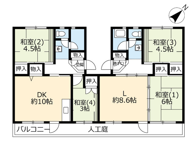 ＵＲ泉南一丘の間取り