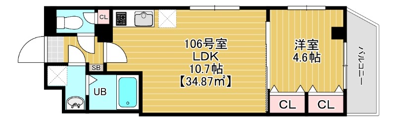 コンフォルテ本千葉の間取り