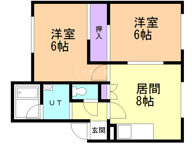 中尾ハイツ１の間取り