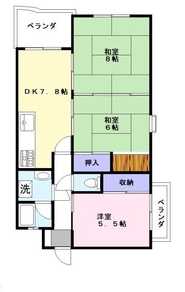 ラフェスタ彦根Iの間取り