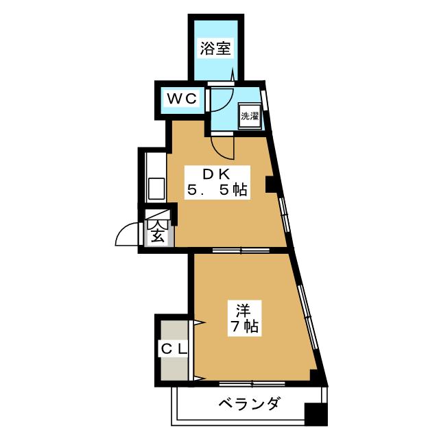 大田区大森中のマンションの間取り