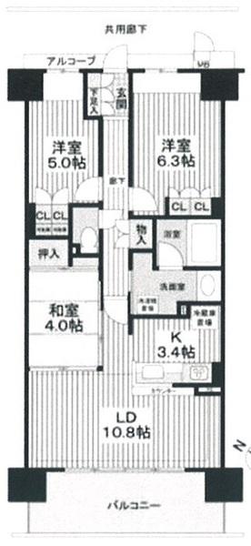 リビオ堺ステーションシティの間取り