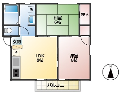 MKコーポの間取り