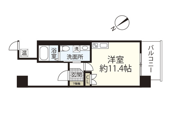 広島市東区若草町のマンションの間取り