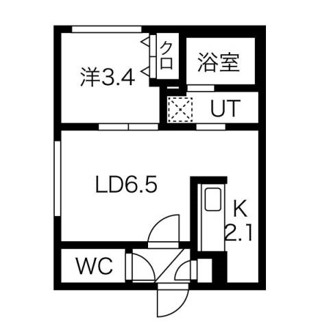 Grandee桑園（グランディー桑園）の間取り