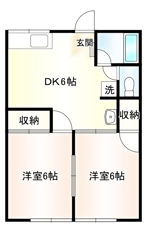 シティハイム協和の間取り