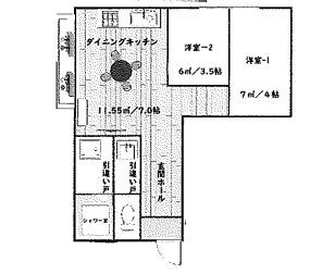 ラビアンヌレポーの間取り