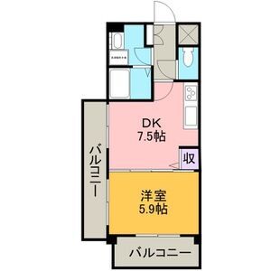 岡崎市栄町のマンションの間取り