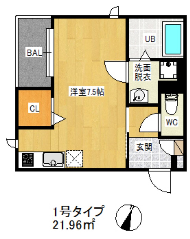 REGALEST九大トレスの間取り