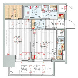 エステムプラザ名古屋駅前プライムタワーの間取り