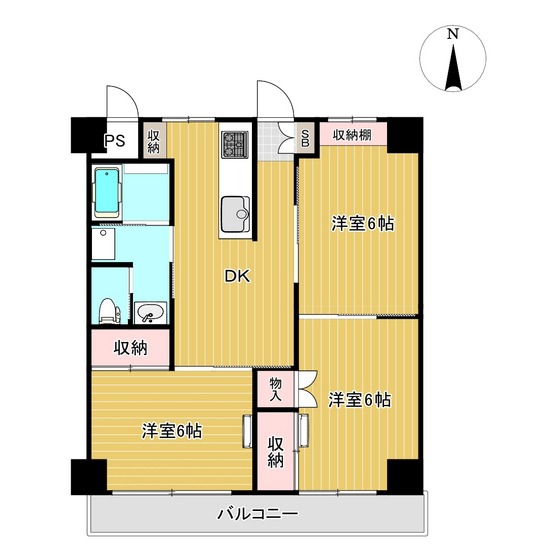 イースタンハイツ小林の間取り