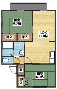 リバーサイド喜々津の間取り