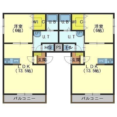 函館市青柳町のマンションの間取り