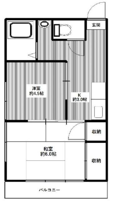 コーポ中村の間取り