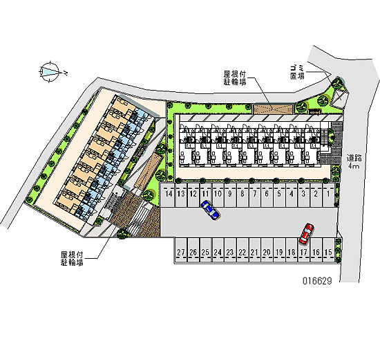 駐車場　敷地内に駐車スペースがございます。