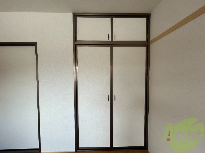 収納　洋室のクローゼット。広さは十分そうです。