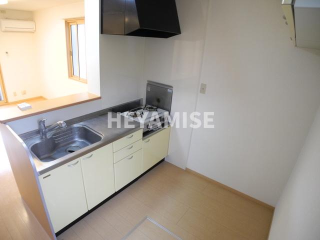 キッチン　※室内画像は別号室(反転)