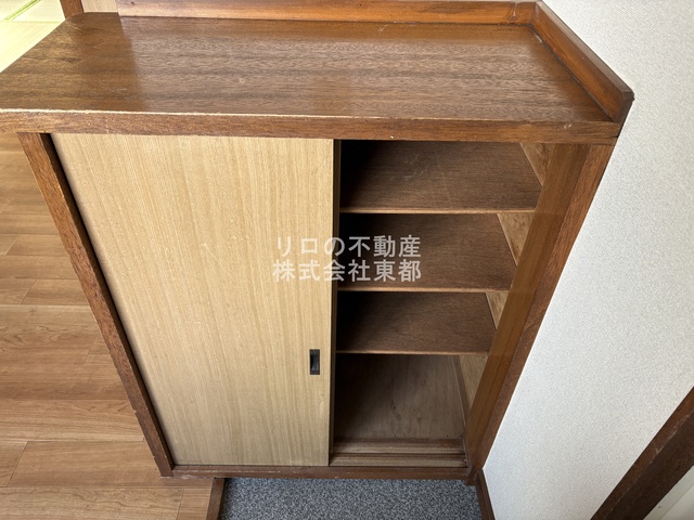 玄関　下駄箱付なので、玄関はいつでもスッキリ片付きますね☆