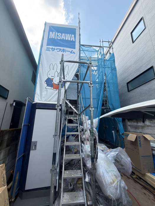 建物外観　建築中