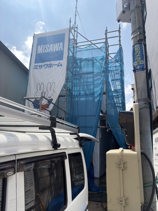 建物外観　建築中