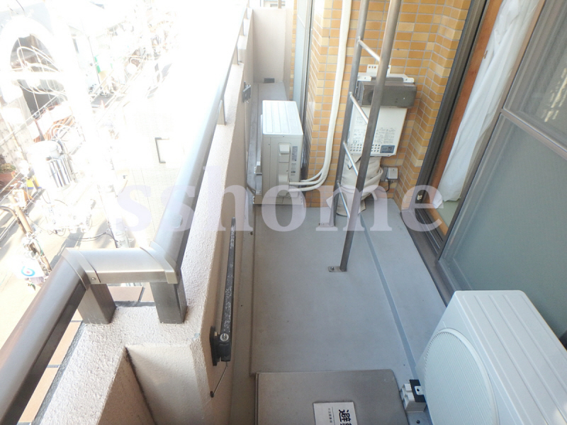 バルコニー　北向き