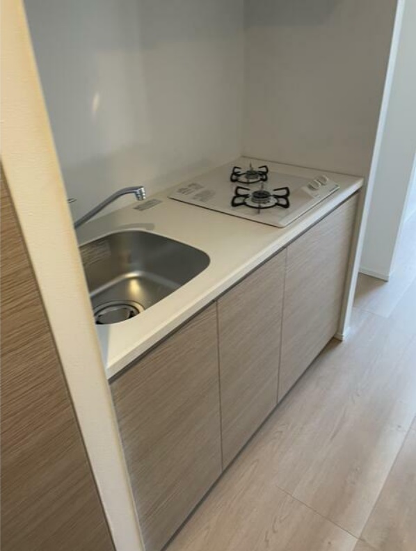 キッチン　システムキッチン二口ガスコンロ