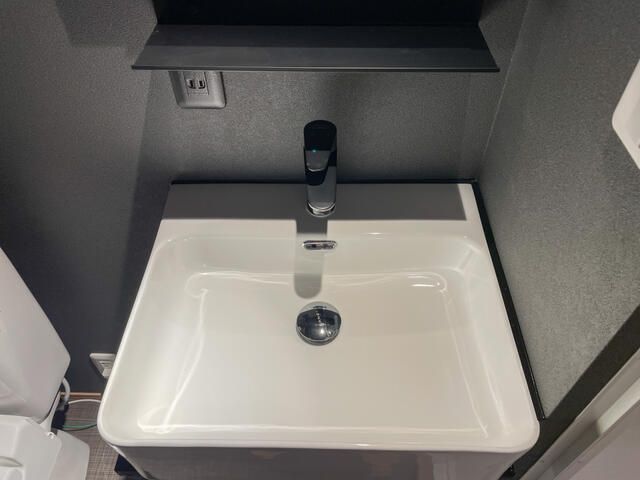 洗面設備　コンパクトで使いやすい洗面所