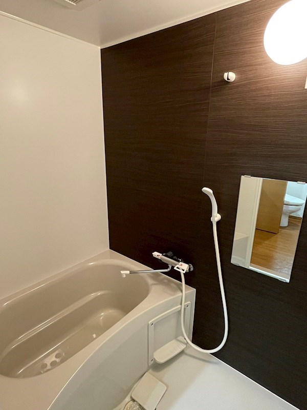 バス・シャワールーム　混合水栓で使いやすい