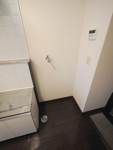 洗面設備　洗濯機の設置スペースがございます。