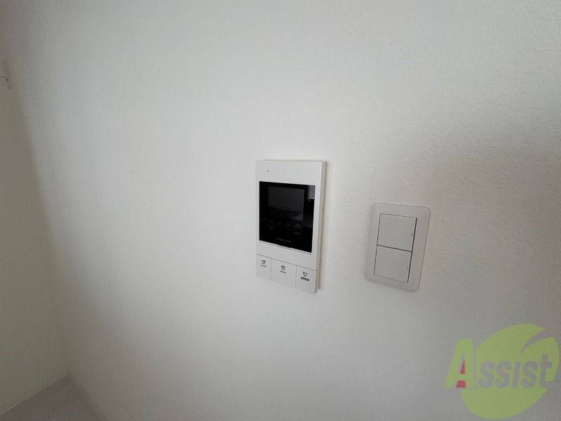 セキュリティ　モニタ付インターホンでセキュリティ面も安心です。