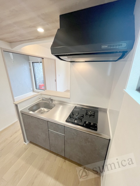 キッチン　２口システムキッチンでお料理楽しく♪♪