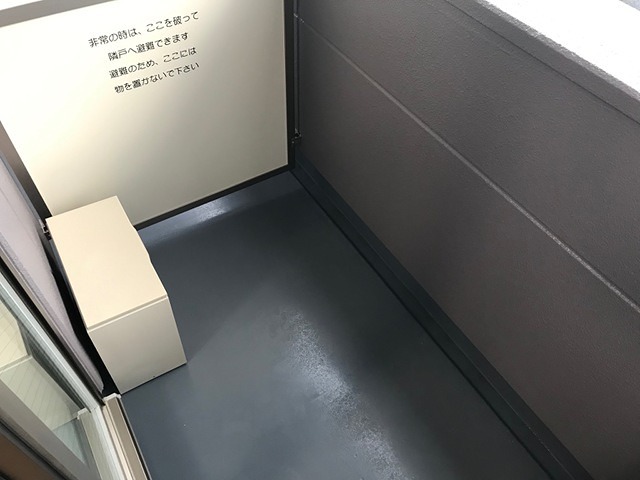 バルコニー　眺望の良いバルコニーです。